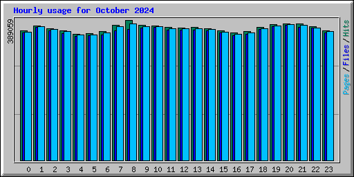 Hourly usage for October 2024