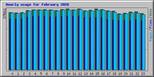 Hourly usage for February 2026
